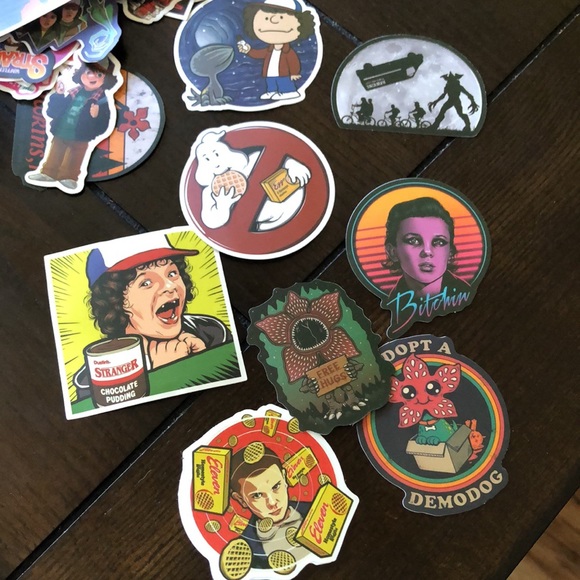 STRANGER THINGS NWT stickers set of 50 - Picture 2 of 8